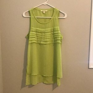 Green tank top